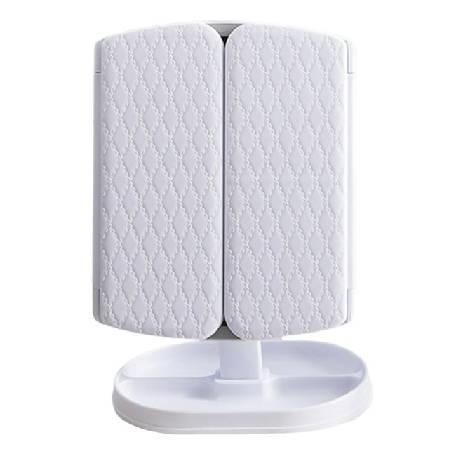 LCXmlly Folding Mirror Portable Folding Makeup Mirror with LED Light USB Charging Daily Use Mirror