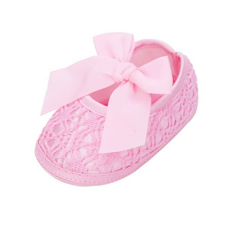

Baby Girls Princess Bowknot Soft Sole Cloth Crib Shoes Sneaker