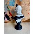 thumbnail image 4 of Estatua de terror, figura de payaso, figura de acción de película de terror, decoración, escultura de busto de payaso asesino, colección espeluznante de Halloween para el hogar, jardín, oficina, decor, 4 of 5