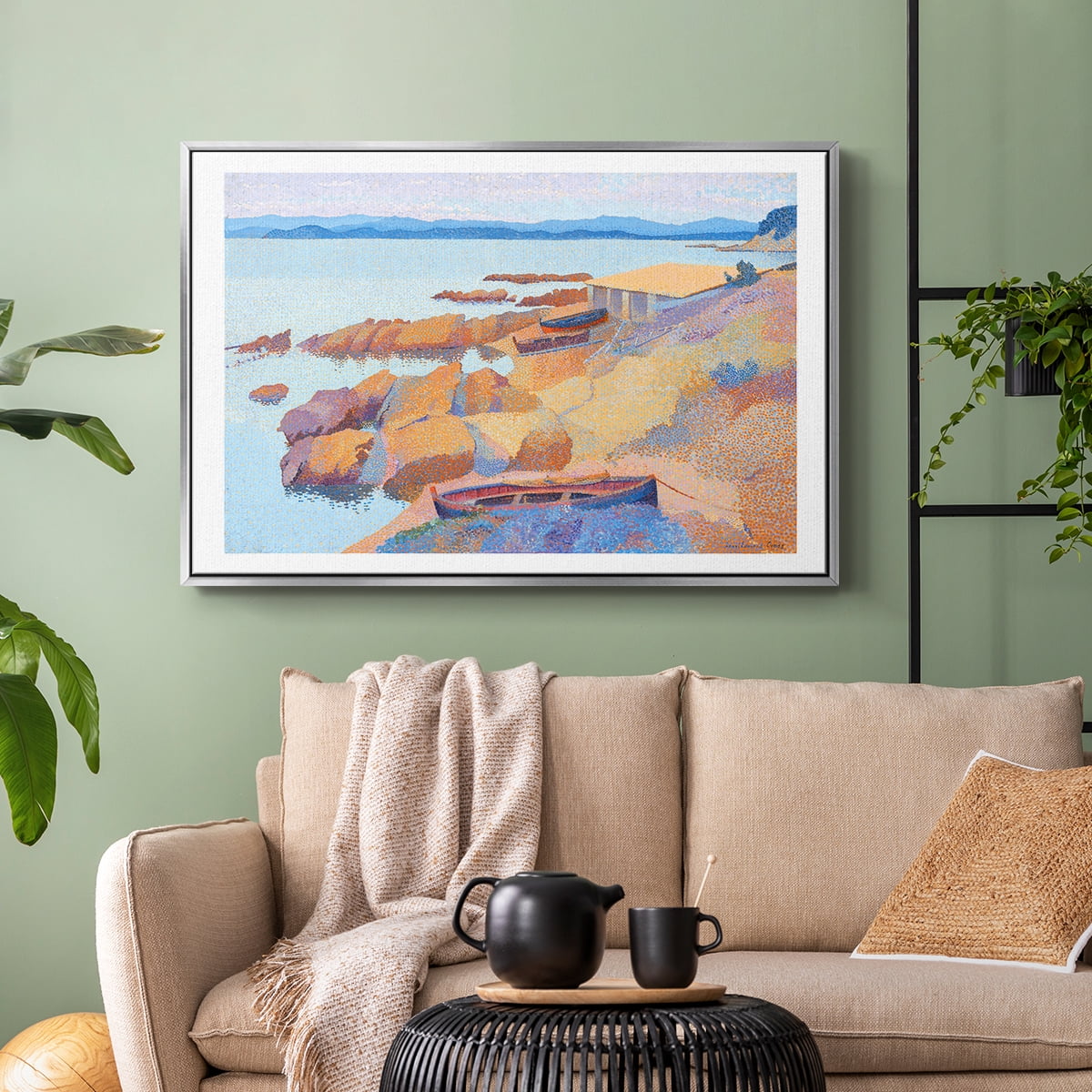 Vintage Landscape-CXXIX By Wexford Home Framed in Silver Wood Gallery Wrapped Canvas 17 in. x 25 in.