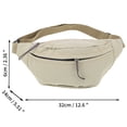 thumbnail image 3 of Unique Bargains 1 Pc Fanny Pack Simple Waist Bag White, 3 of 6