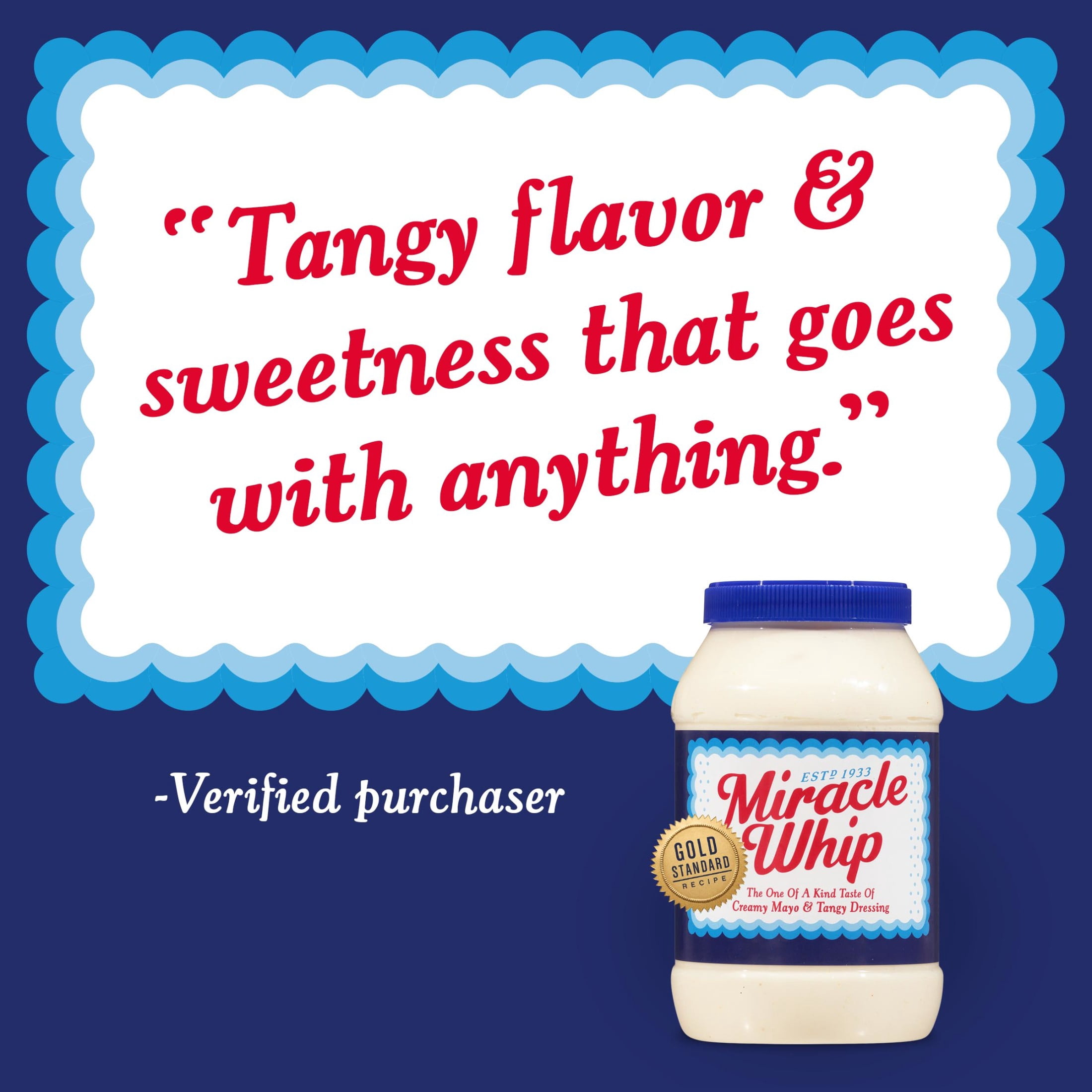 Miracle Whip Mayo-like Dressing, for a Keto and Low Carb Lifestyle, 30 fl oz Jar