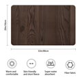 thumbnail image 3 of 20x32 Inch Ultra Soft Faux Bath Mat Non Slip Absorbent Microfiber Bathroom Rug, Wood Print, 3 of 5
