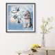 thumbnail image 4 of Pintura en lienzo de gato blanco, pintura al óleo sin marco por números, póster de arte de pared, imagen Likrtyny decoración de arte, 4 of 9