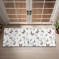 thumbnail image 2 of White Butterfly Pattern Door Rugs,Washable Non Slip Door Mats Indoor,Decorative Door Mats,Entry Mat Indoor for Entrance,Bedroom,Kitchen,Bathroom,16"x47", 2 of 6
