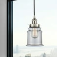 thumbnail image 3 of 616-1PH-AB-G184-Innovations Lighting-Canton - 1 Light Mini Pendant In Industrial Style-11 Inches Tall and 6 Inches Wide-Antique Brass Finish-Seedy, 3 of 7