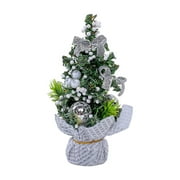 Tiny Christmas Tree, Small Artificial Tree, Christmas Ornament, 8.27 Inch Tree Collectible Pine Tree Christmas Tree Decoration Artificial Holiday Tree Indoor Outdoor Decor
