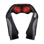 Shiatsu Neck & Back Massager with Heat, Shoulder Kneading Massager for Full Body, Arms, Waist, Legs, Relax Use at Home, Office, Car, Best Gift