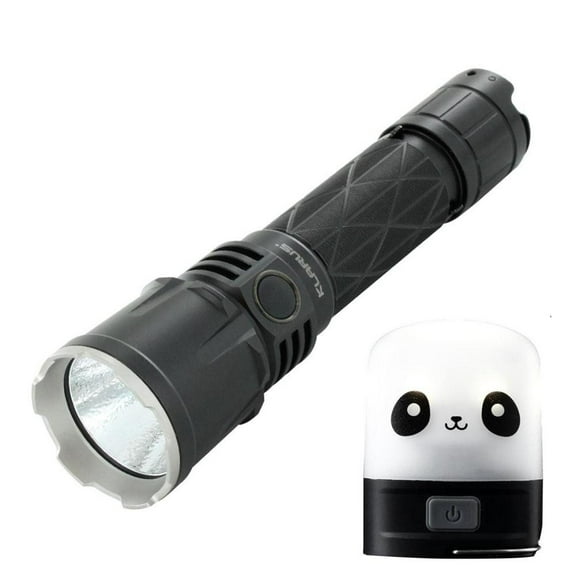 Combo: Klarus XT21X Rechargeable Tactical LED Flashlight - CREE XHP70.2 P2 - 4000 Lumens - Includes 21700 Battery w/LR10 USB Rechargeable Pocket Utility Light  Eco-Sensa USB Cable