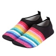 thumbnail image 1 of Sonducket 1 par de zapatos de agua Unisex para buceo en la playa, zapatos deportivos cómodos portátiles, calzado de natación antideslizante Accesorios de calzado arcoiris negro, 1 of 6