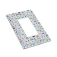 thumbnail image 7 of DouZhe 1-Gang Decorator/Rocker Wallplate, Rainbow Lgbt Pride Doodle Sticker Decorative Wall Plates, 7 of 7
