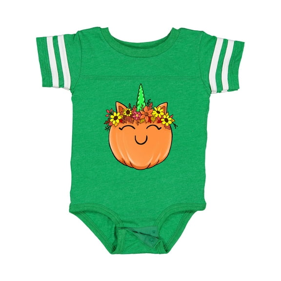 Inktastic Pumpkin Unicorn for Halloween and Thanksgiving Boys or Girls Baby Bodysuit