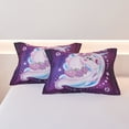 thumbnail image 6 of Koniroom 2 Pieces Magic Unicorn Comforter Set Twin Size for Girls, Kids Bedroom Decor Soft Reversible Cute Bedding, All Season Bed Set, Purple, 6 of 7