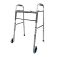 thumbnail image 1 of Andador plegable iLIVING ILG-670 con ruedas delanteras, altura ajustable y 2 botones: ayuda ligera y duradera para la movilidad y ayuda para ponerse de pie para adultos., 1 of 5