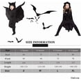 thumbnail image 5 of Disfraz de murciélago para carnaval infantil, capa de murciélago con capa y guantes, disfraz de vampiro, disfraces de cosplay, disfraces de carnaval para niñas y niños de 3 a 13 años., 5 of 5