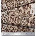 thumbnail image 3 of Soimoi Silk Fabric Check & Damask Patchwork Fabric Prints By Yard 42 Inch Wide, 3 of 3