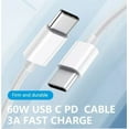 thumbnail image 2 of Câble USB-C vers USB-C - 2 m / 6 Pi - Câble USB Mâle à Mâle - Câble USB-C - Câble de Charge USB-C - Câble USB Type-C - USB 2.0 (USB2CC3M) - Câble USB - 24 Broches USB-C (m) vers 24 Broches USB-C (m), 2 of 5