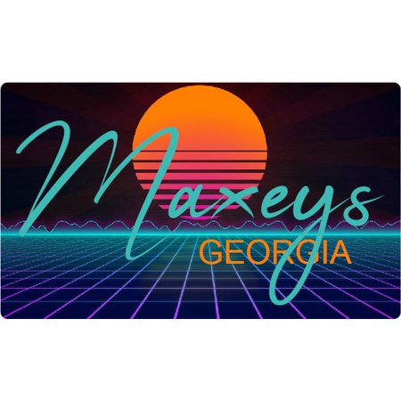 

Maxeys Georgia 4 X 2.25-Inch Fridge Magnet Retro Neon Design