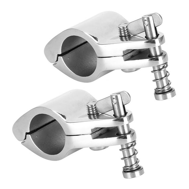 Tobogán de mandíbula superior con bisagras para barco de acero, accesorios de Hardware marino, estilo de punta, 2 uds.