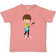 thumbnail image 3 of Inktastic Rock Boy, Brown Hair, Guitar Player, Band, Music Boys Toddler T-Shirt, 3 of 5