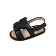 thumbnail image 4 of Baby Girls Summer Butterfly Sandals Non-slip Soft Sole Toddler Princess Open-toed Flat Shoes, 4 of 7
