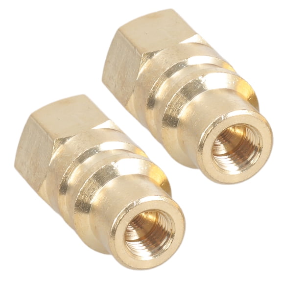 2pcs Automotive Air Conditioning Refrigerants Adapters For Thread Conversion Brass Car Accessories