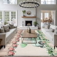 thumbnail image 3 of Eucalyptus Trucks Area Rugs 5'x7', Washable Small Throw Rugs for Laundry Room Playroom, Spring Rustic Floral Wooden Burlap Indoor Outdoor Rug Non-Slip Low Pile Carpet Runner Reversible Floor Mats, 3 of 8
