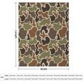 thumbnail image 2 of Soft Blanket Duck Hunter Camouflage Lightweight Cozy Warm Blankets for Couch Sofa Bed for Adults Gift 50X60in, 2 of 7