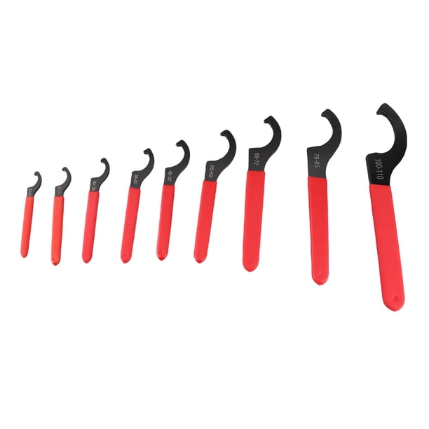 Llave En Forma De C, Acero Para Herramientas S2, Artesanía Exquisita, Cómoda Llave Con Resorte En Espiral, Juego De 9 Piezas De Alta Resistencia, 9 Tamaños, Antideslizante