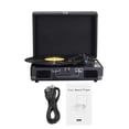 thumbnail image 1 of Player,Player With 33/45/78rpm Support 7/10/12inch Support 7/10/12inch Vinyl Audio Input Rca 7/10/12inch Vinyl Turntable Vinyl Turntable Portable Vinyl Player Turntable Portable Player Out Buzhi, 1 of 6
