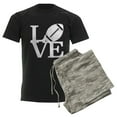 thumbnail image 6 of CafePress - Love Football Men's Dark Pajamas - Men's Dark Loose Fit Cotton Pajama Set, 6 of 7