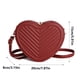 thumbnail image 3 of Bolso bandolera con forma de corazón para mujer | Bolso de hombro de piel sintética | Bolso compacto para teléfono, cartera y cosméticos | Correa ajustable para uso casual de día o de noche, 3 of 7