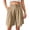 Khaki, variant on Qgtaibl Women's Bermuda Dress Shorts High Waisted Pleated Wide Leg Shorts with Pockets Summer Loose Fit Solid Color Fomal Work Shorts Gray XL