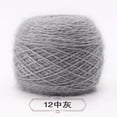 thumbnail image 1 of Nvzi Hilo para ganchillo, 2 ovillos, 300 g en total, perfecto para proyectos de ganchillo, hilo suave y duradero, color gris., 1 of 5