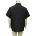 thumbnail image 2 of yillto Men Big and Tall Dressy Shirts Short Sleeve Button down Work Office Wedding Solid Color Top L-6XL, 2 of 4