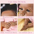 thumbnail image 4 of Muñeca Reborn Rebornova, negra, afroamericana, 51 cm, 4 of 8