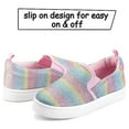 thumbnail image 3 of Kushyshoo Big Kid Sneakers Casual Colorful Girls Shoes Slip on Size 2, 3 of 8