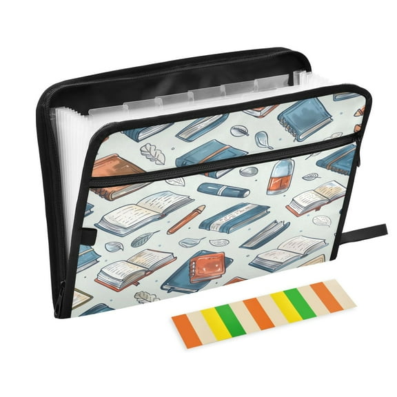 Organ Folder 14.2 x 0.8 x 10.6 Inches 13 Separate Pockets A4 Size Documents Folder A Sort Storage File Manager For The Home Office Blue Book