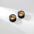 thumbnail image 6 of QQTDFG 1 Pair Surgical Steel Ear Tunnel Silver and Gold Ear Expander Stretching Jewelry-Silver&Black-10mm, 6 of 9