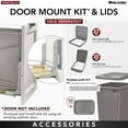 thumbnail image 6 of Rev-A-Shelf Single 35 Qt Pull Out Trash Containers, Gray, 54WC-1535SC-17-1, 6 of 11