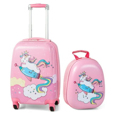Kadyn Luggage, Luggages Spinner Suitcase,2 Pieces 18 Inch Kids Luggage Set with 12 Inch Backpack