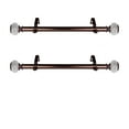 thumbnail image 2 of Uren 1" dia. Single Curtain Side Rod 12-20 inch long (Set of 2) - Bronze, 2 of 2
