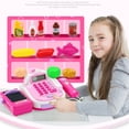 thumbnail image 3 of Electronic Cash Register Toy, Pretend Play Money Machine, Realistic Sound Effects + Lcd Screen, Kid-Friendly Design, for Children Ages 3-8, Interactive Learning, Role-Playing Game, Plastic Hzhnb, 3 of 6