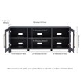 thumbnail image 5 of Evelyn&Zoe Quincy Rectangular TV Stand for TV's up to 65", Charcoal Gray, 5 of 9