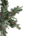 thumbnail image 4 of Northlight Pre-Lit Battery Operated Mixed Pine Christmas Snowflake Wreath - 32" - Warm White LED, 4 of 4