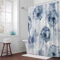 thumbnail image 6 of Blue Dandelion Shower Curtain for Bathroom Decor, Pastoral Flowers Spring Farmhouse Plant Waterproof Fabric Shower Curtain, 36"x72" Set with 12 Hooks, 6 of 9