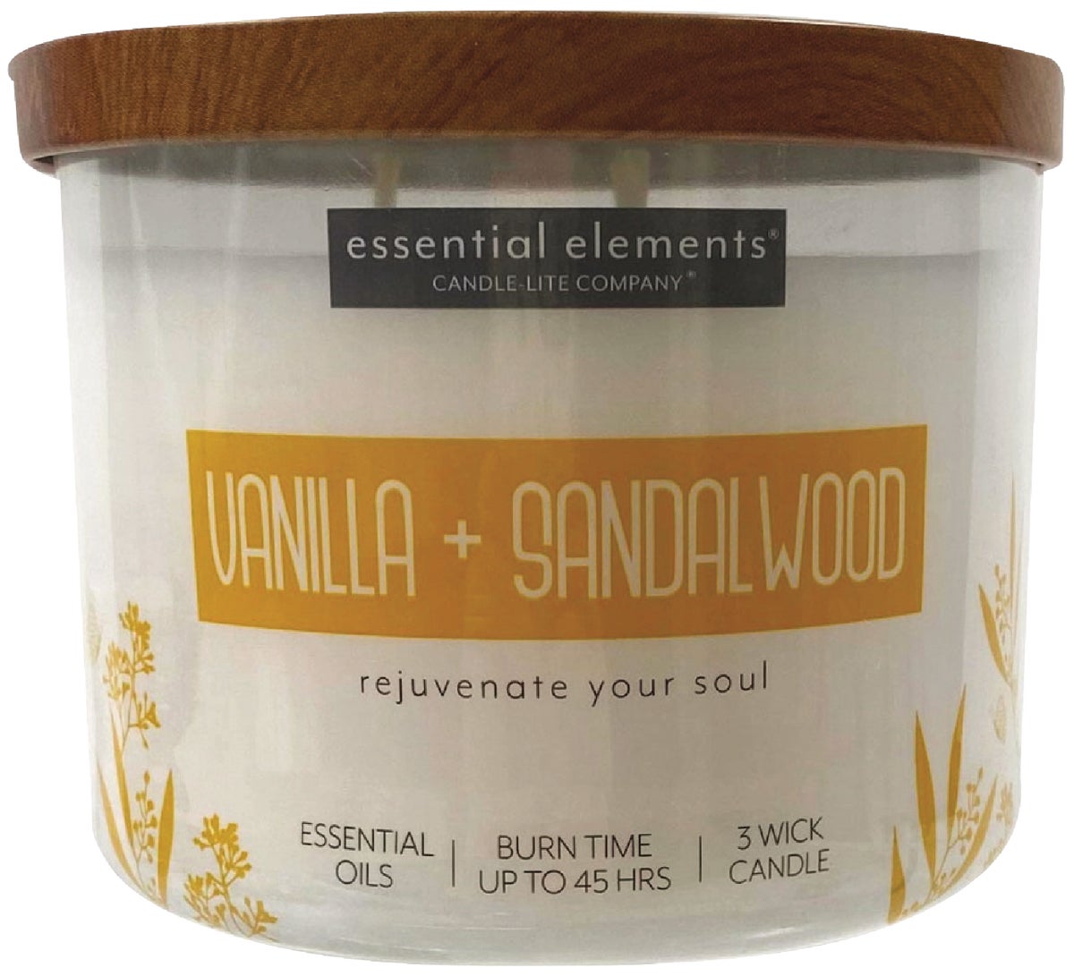 CandleLite CandleLite Essential Elements Jar Candle 14.75 Oz., Cream