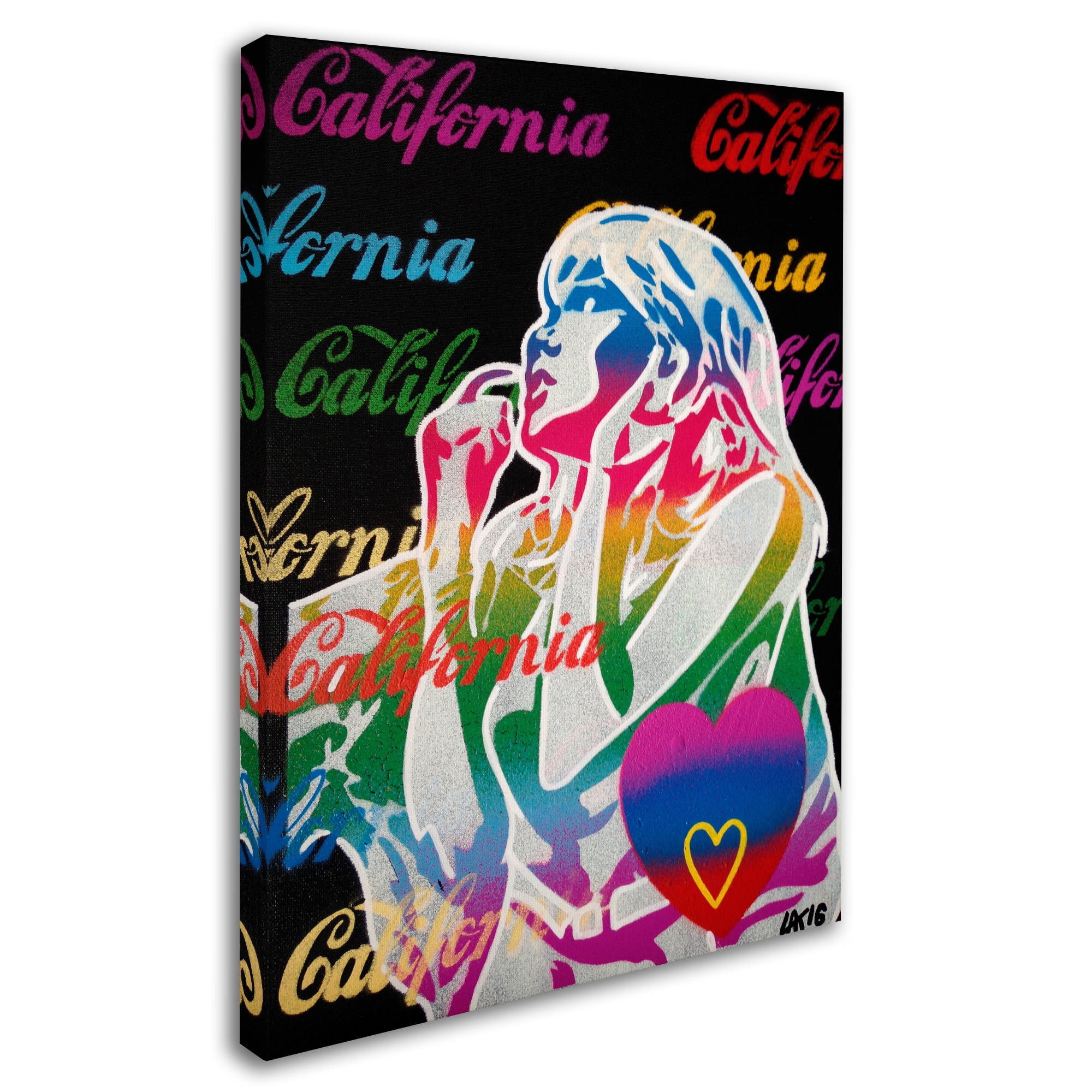 Trademark Fine Art 'California Love 1' Canvas Art by Abstract Graffiti