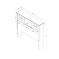 thumbnail image 4 of South Shore Ulysses Twin Bookcase Headboard with Storage and Sliding Doors, in Fall Oak, 4 of 11