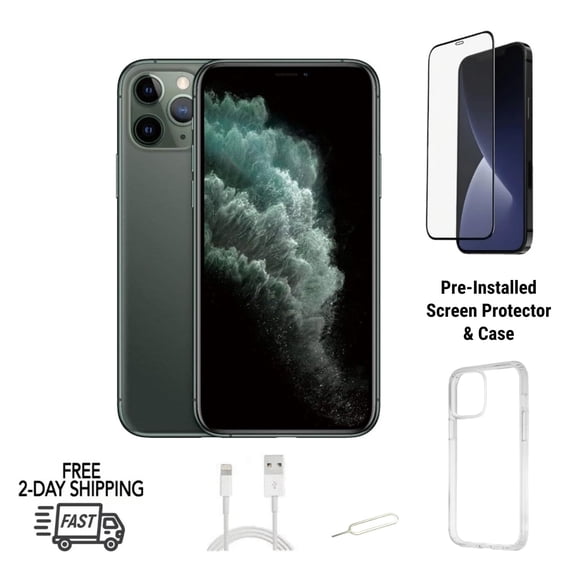 Pre-Owned Unlocked, Apple iPhone 11 Pro 64GB Green (A2160) 4GB RAM, 3046 mAh Battery